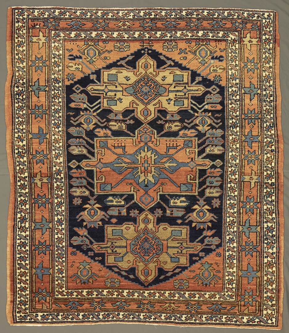 Heriz Rug Dark Blue Field Garaje n°:257549